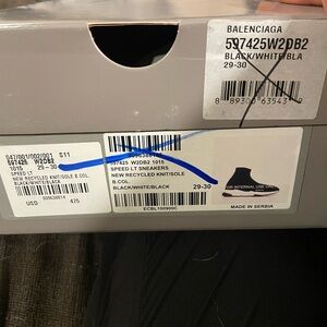 Balenciaga Kids Sneakers - Black and White